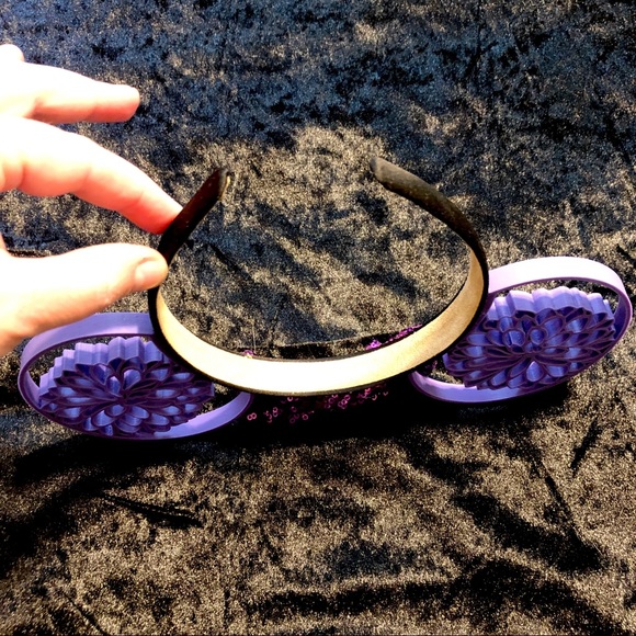 3/$25 Purple Flower Minnie Mouse Ears - Picture 3 of 3